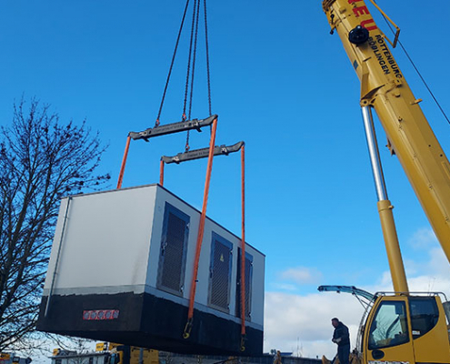 Anlieferung BVS Trafo Station